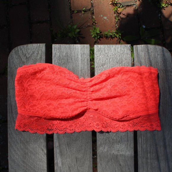 aerie Other - Aerie Neon Orange Lace Bandeau